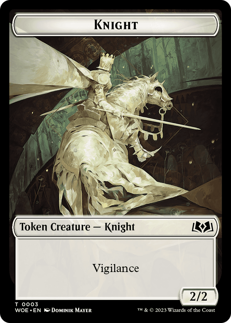 Knight Token [Wilds of Eldraine Tokens] | Yard's Games Ltd