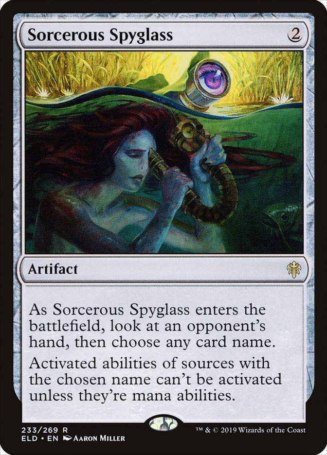 Sorcerous Spyglass [Throne of Eldraine] | Yard's Games Ltd