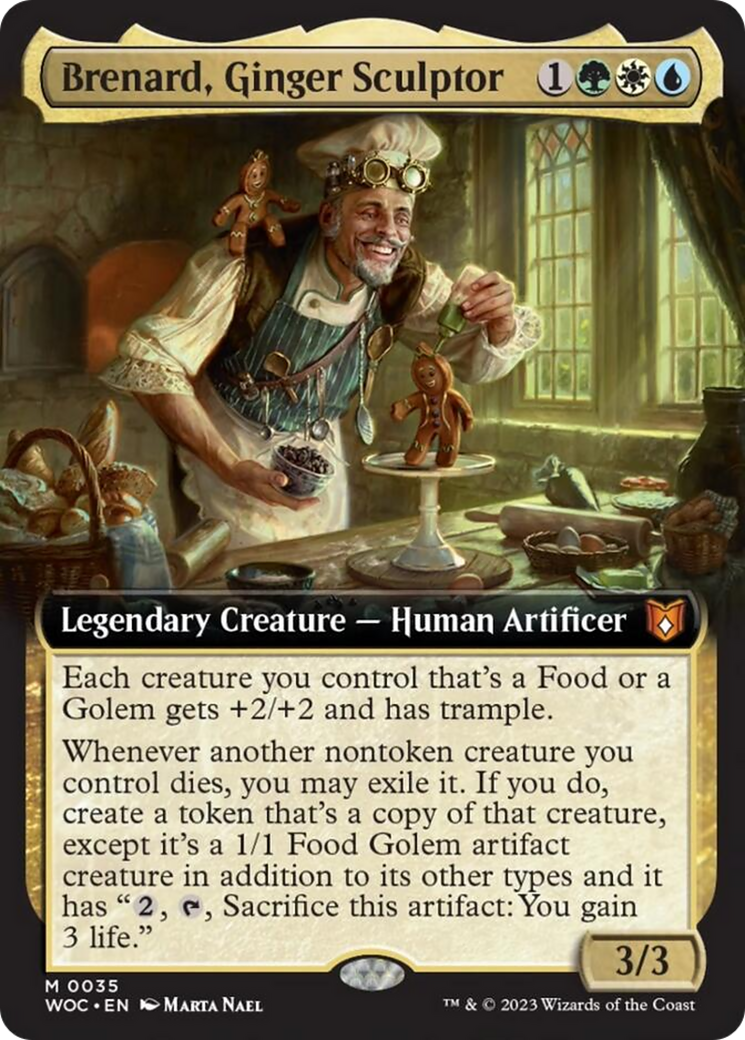 Brenard, Ginger Sculptor (Extended Art) [Wilds of Eldraine Commander] | Yard's Games Ltd