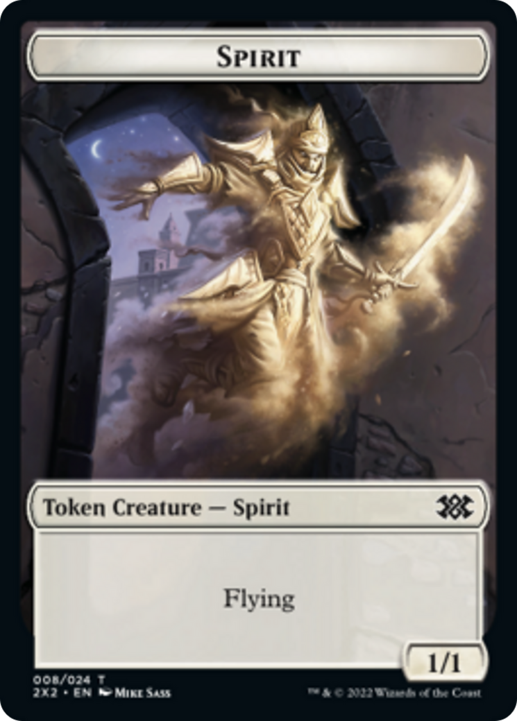 Saproling // Spirit (008) Double-Sided Token [Double Masters 2022 Tokens] | Yard's Games Ltd