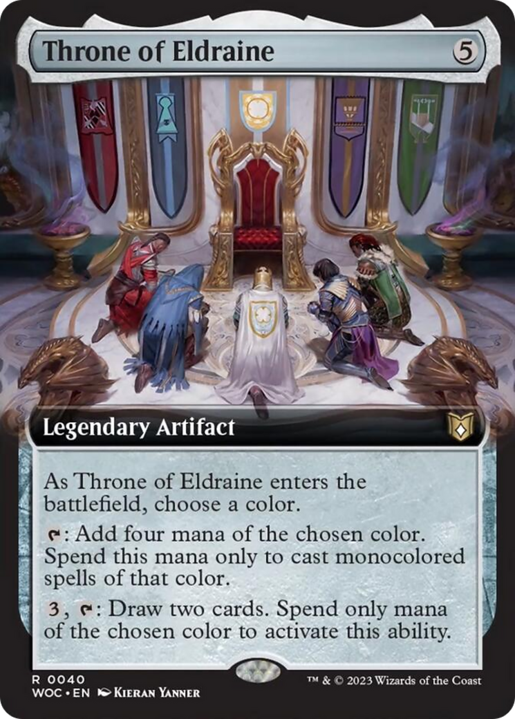 Throne of Eldraine (Extended Art) [Wilds of Eldraine Commander] | Yard's Games Ltd