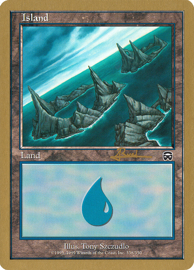 Island (ar338) (Antoine Ruel) [World Championship Decks 2001] | Yard's Games Ltd