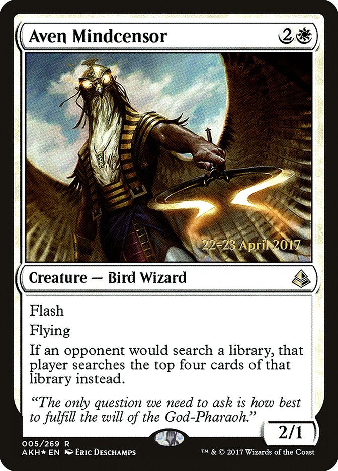 Aven Mindcensor [Amonkhet Prerelease Promos] | Yard's Games Ltd