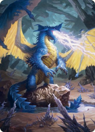 Blue Dragon Art Card [Dungeons & Dragons: Adventures in the Forgotten Realms Art Series] | Yard's Games Ltd