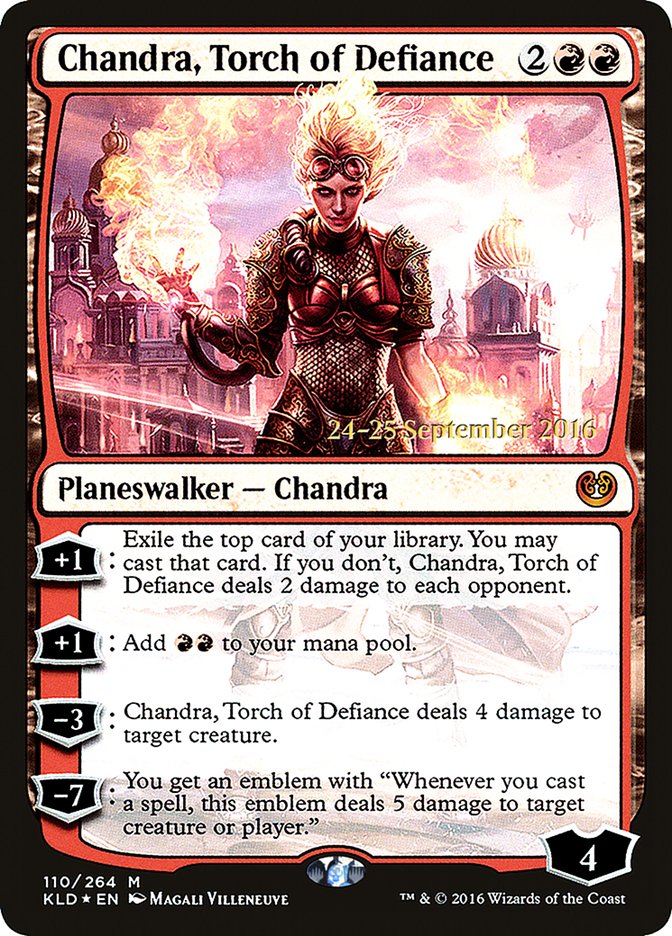 Chandra, Torch of Defiance [Kaladesh Prerelease Promos] | Yard's Games Ltd