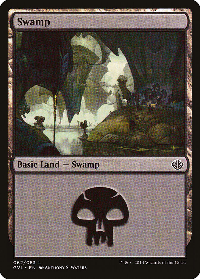 Swamp (62) (Garruk vs. Liliana) [Duel Decks Anthology] | Yard's Games Ltd