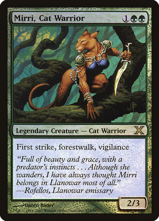 Mirri, Cat Warrior (Premium Foil) [Tenth Edition] | Yard's Games Ltd