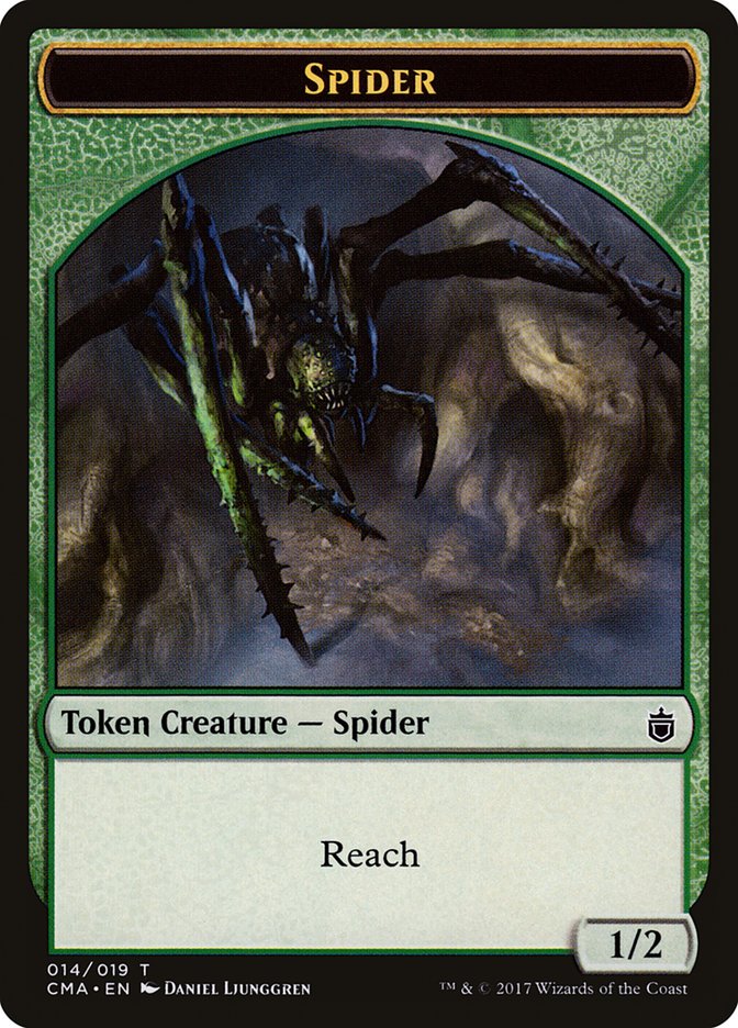 Spider Token [Commander Anthology Tokens] | Yard's Games Ltd