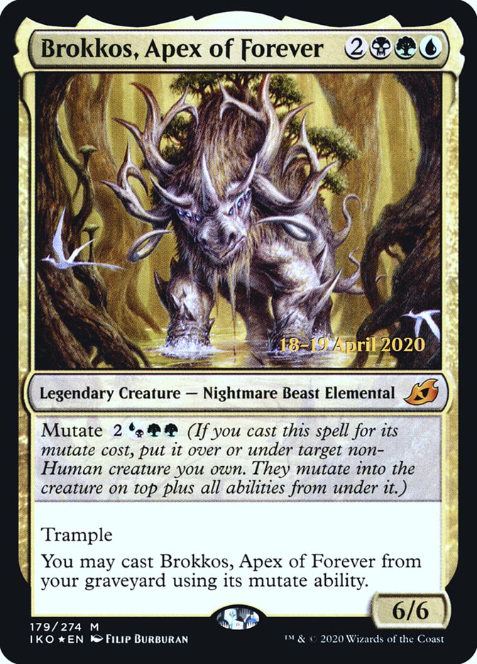 Brokkos, Apex of Forever [Ikoria: Lair of Behemoths Prerelease Promos] | Yard's Games Ltd