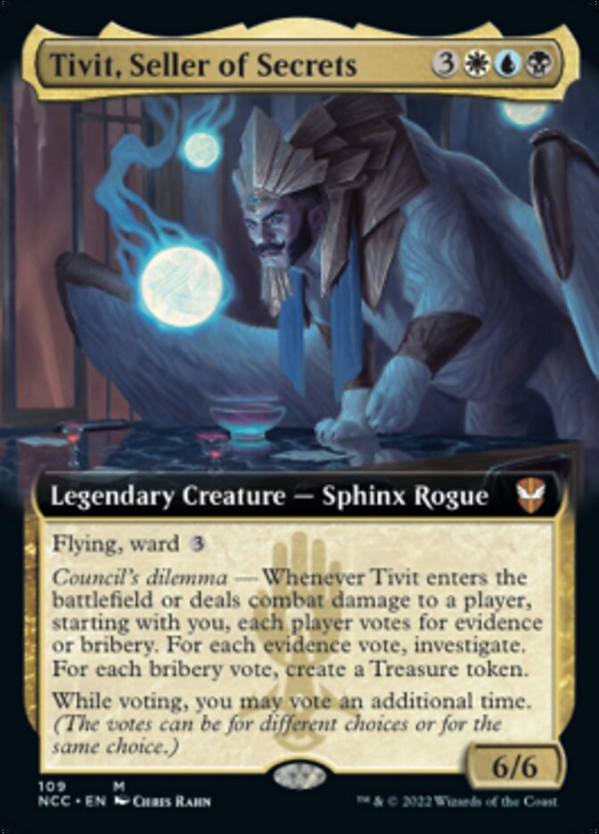 Tivit, Seller of Secrets (Extended Art) [Streets of New Capenna Commander] | Yard's Games Ltd