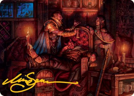 Long Rest Art Card (Gold-Stamped Signature) [Dungeons & Dragons: Adventures in the Forgotten Realms Art Series] | Yard's Games Ltd