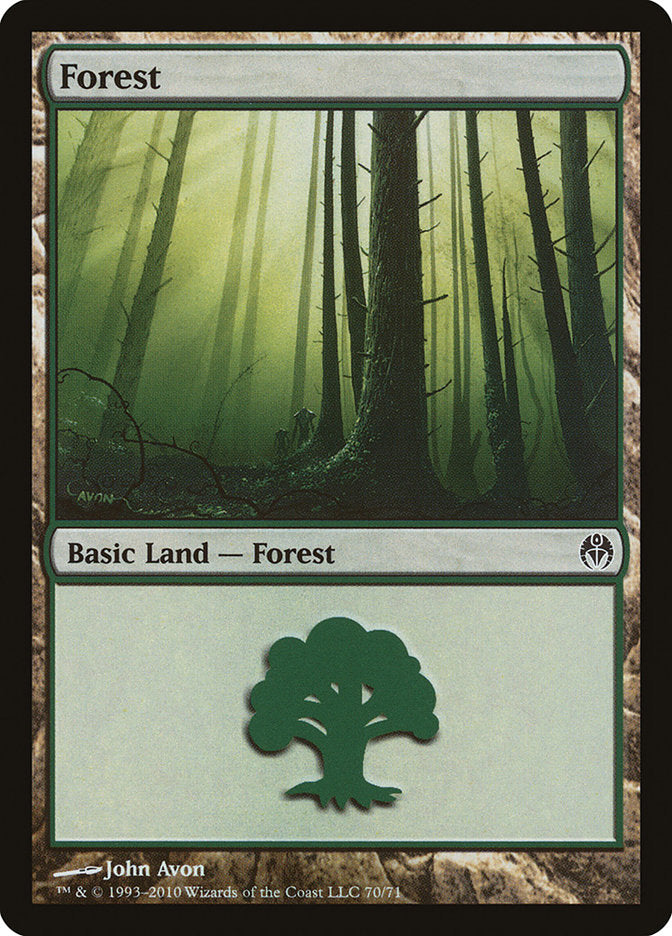 Forest (70) [Duel Decks: Phyrexia vs. the Coalition] | Yard's Games Ltd