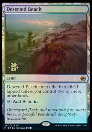 Deserted Beach [Innistrad: Midnight Hunt Prerelease Promos] | Yard's Games Ltd