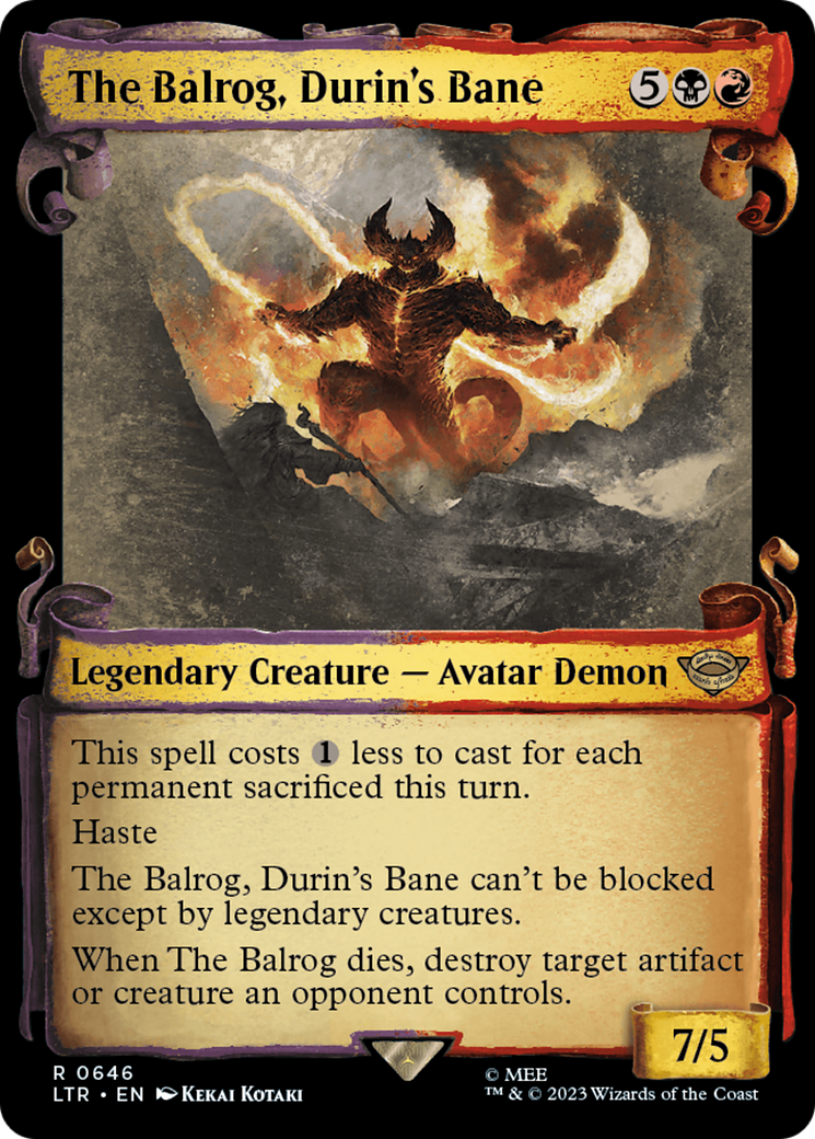 The Balrog, Durin's Bane [The Lord of the Rings: Tales of Middle-Earth Showcase Scrolls] | Yard's Games Ltd