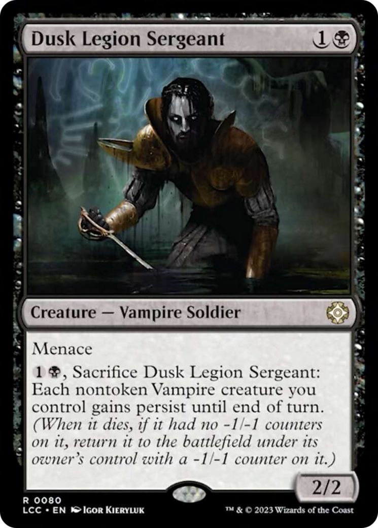 Dusk Legion Sergeant [The Lost Caverns of Ixalan Commander] | Yard's Games Ltd