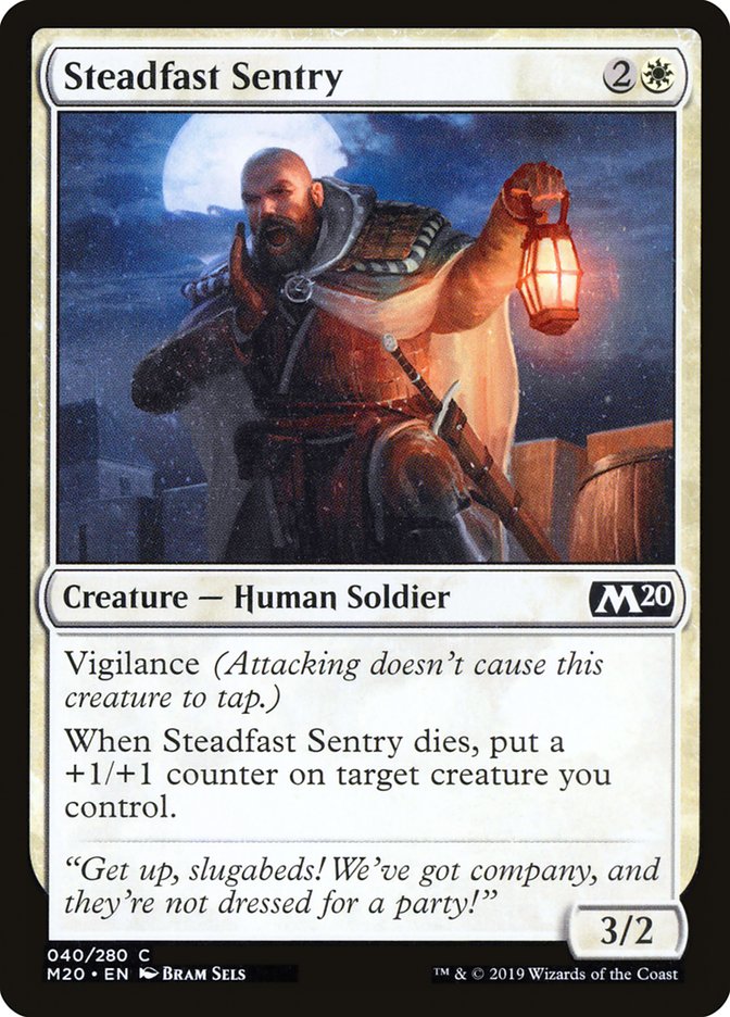 Steadfast Sentry [Core Set 2020] | Yard's Games Ltd