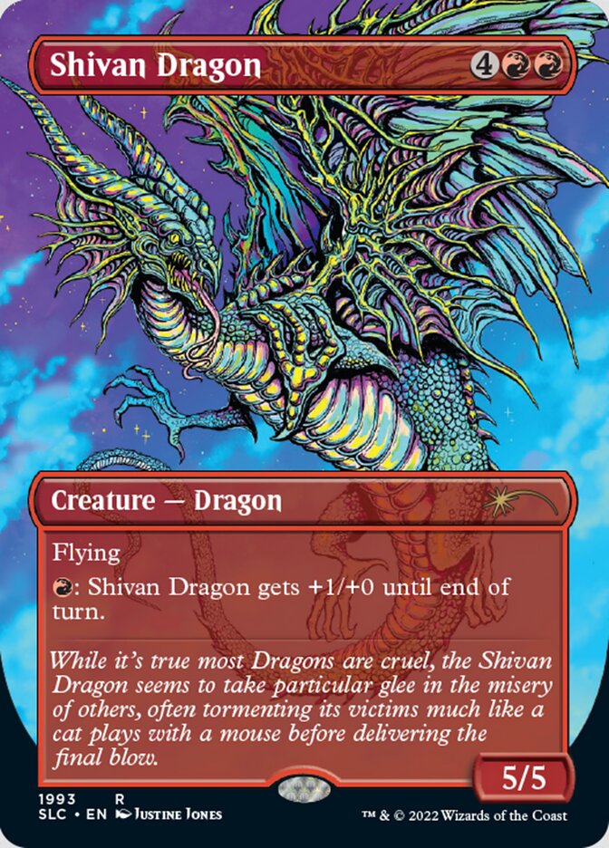 Shivan Dragon (Borderless) [Secret Lair 30th Anniversary Countdown Kit] | Yard's Games Ltd