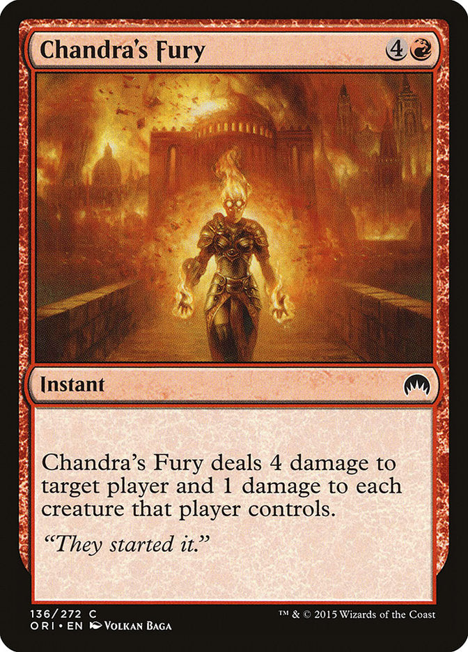 Chandra's Fury [Magic Origins] | Yard's Games Ltd