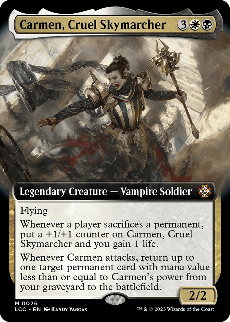 Carmen, Cruel Skymarcher (Extended Art) [The Lost Caverns of Ixalan Commander] | Yard's Games Ltd