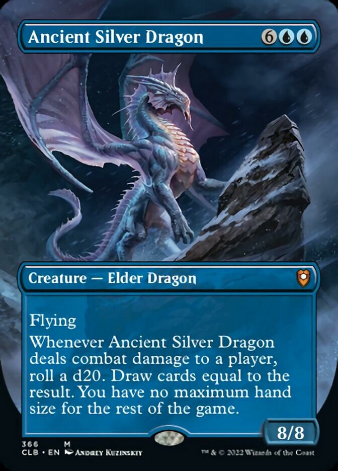 Ancient Silver Dragon (Borderless Alternate Art) [Commander Legends: Battle for Baldur's Gate] | Yard's Games Ltd