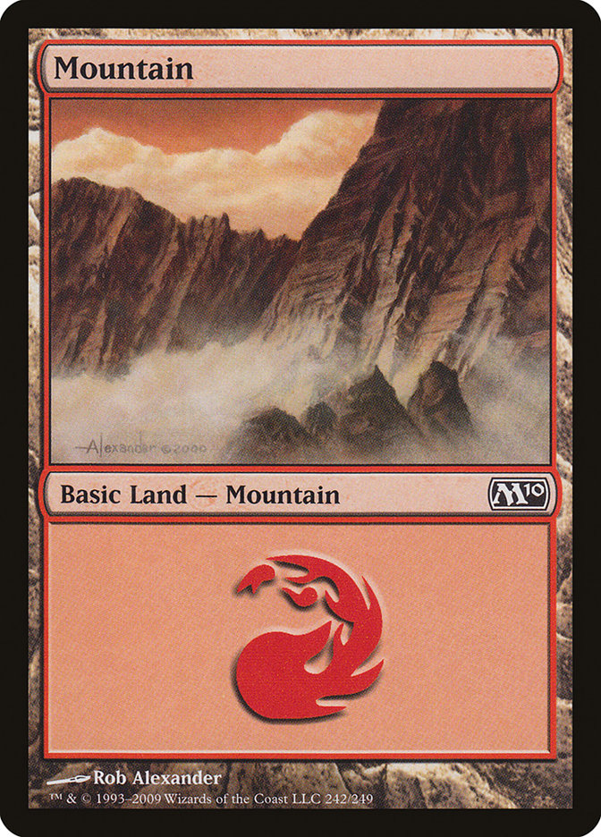 Mountain (242) [Magic 2010] | Yard's Games Ltd
