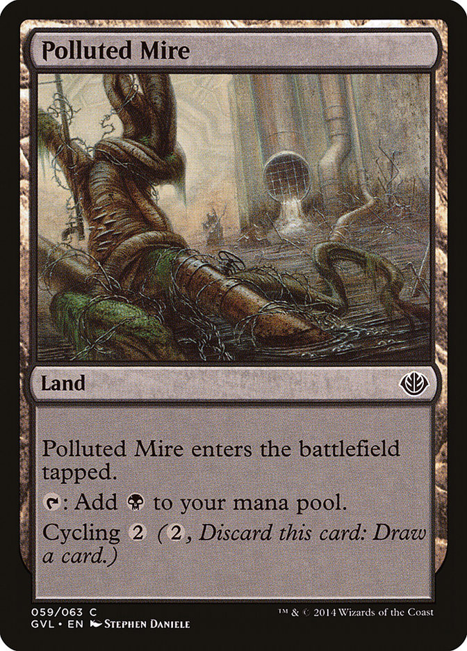 Polluted Mire (Garruk vs. Liliana) [Duel Decks Anthology] | Yard's Games Ltd