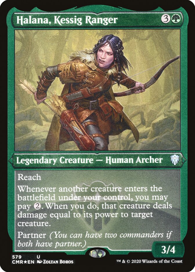 Halana, Kessig Ranger (Foil Etched) [Commander Legends] | Yard's Games Ltd