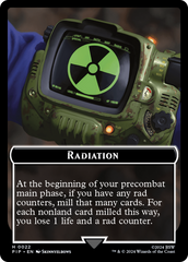 Radiation // Soldier (0010) Double-Sided Token [Fallout Tokens] | Yard's Games Ltd