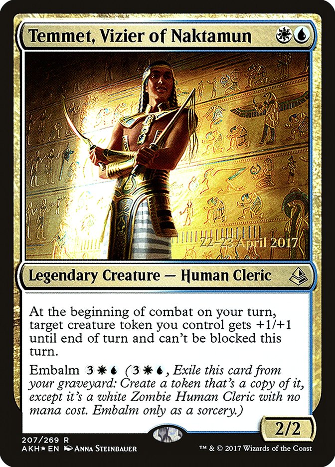 Temmet, Vizier of Naktamun [Amonkhet Prerelease Promos] | Yard's Games Ltd