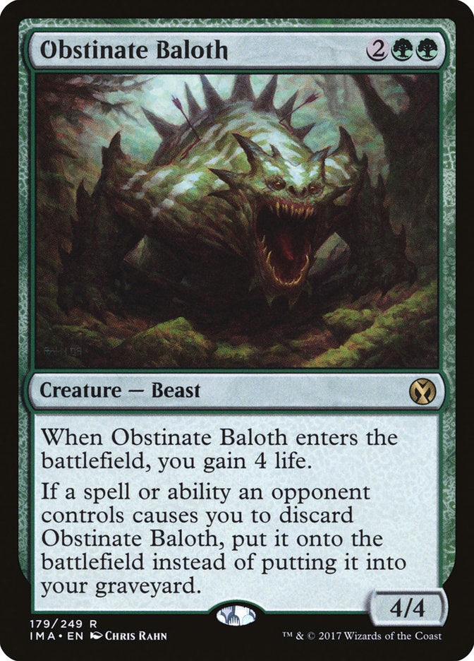 Obstinate Baloth [Iconic Masters] | Yard's Games Ltd