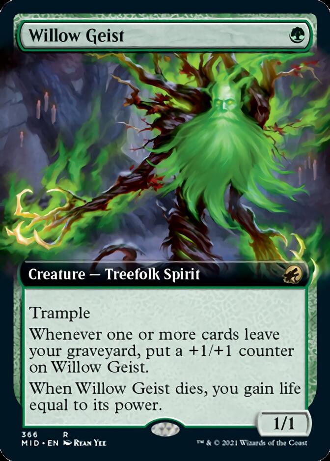 Willow Geist (Extended Art) [Innistrad: Midnight Hunt] | Yard's Games Ltd