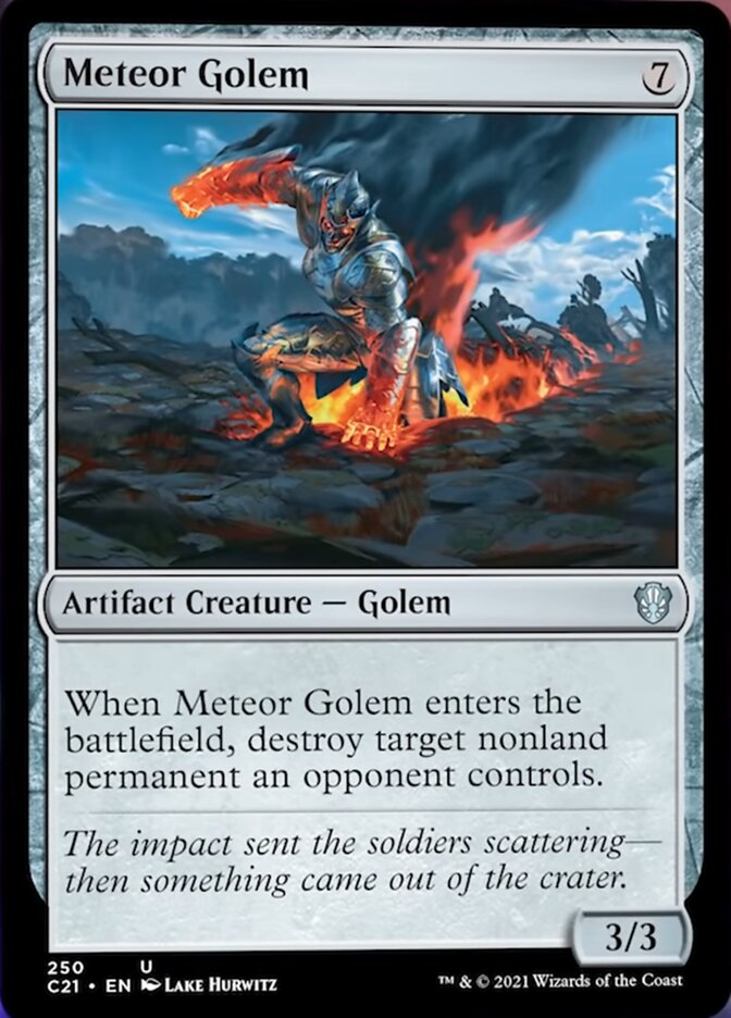 Meteor Golem [Commander 2021] | Yard's Games Ltd