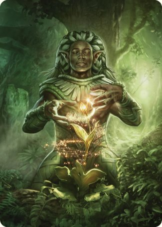 Elvish Mystic Art Card [Commander Masters Art Series] | Yard's Games Ltd