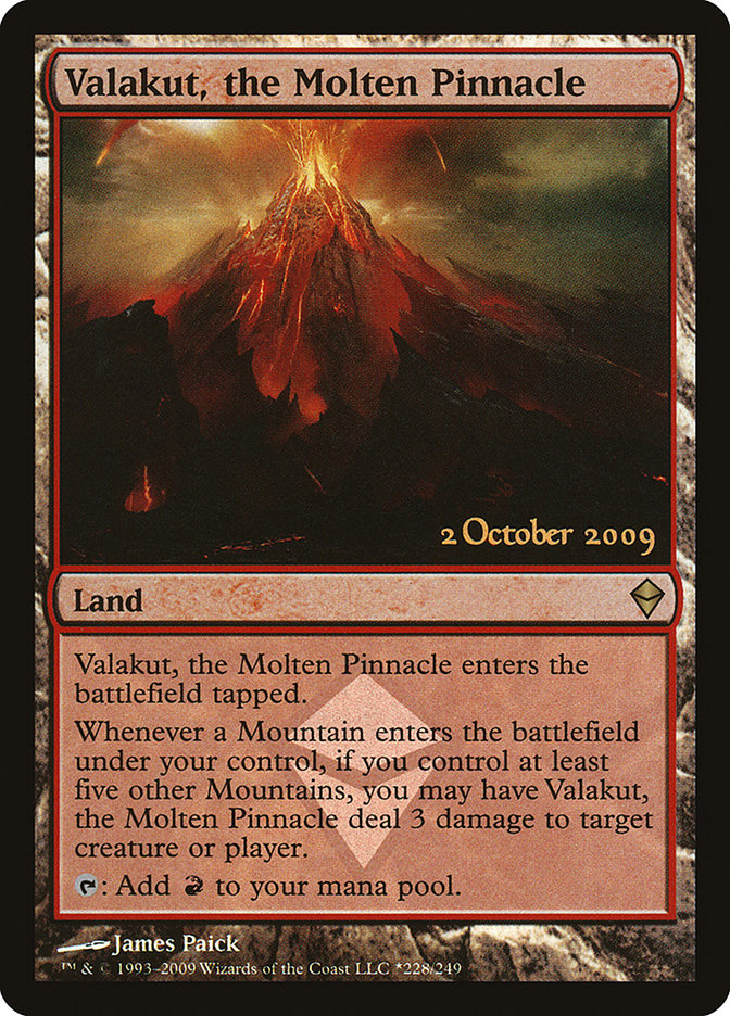 Valakut, the Molten Pinnacle [Zendikar Prerelease Promos] | Yard's Games Ltd