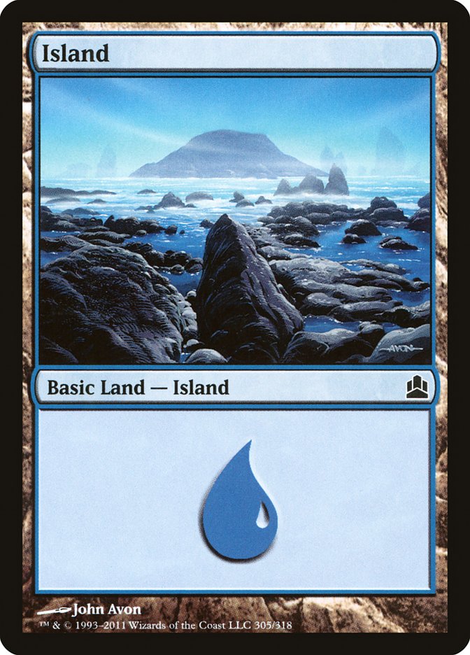 Island (305) [Commander 2011] | Yard's Games Ltd