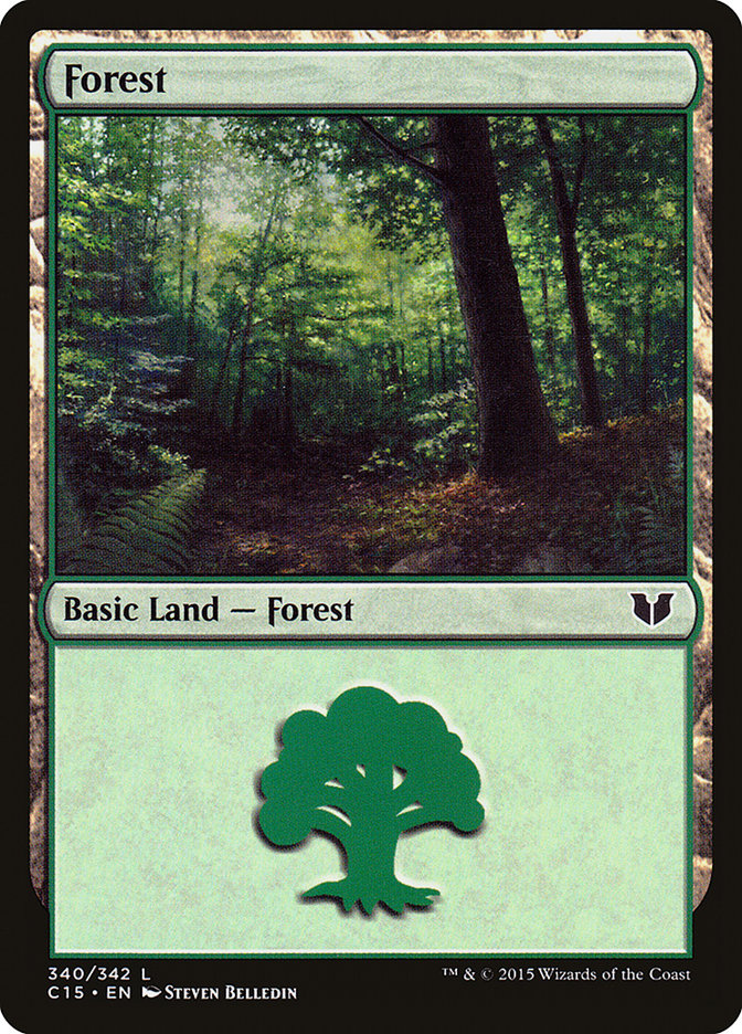 Forest (340) [Commander 2015] | Yard's Games Ltd