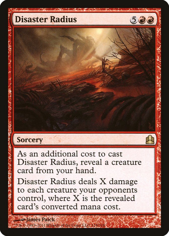 Disaster Radius [Commander 2011] | Yard's Games Ltd