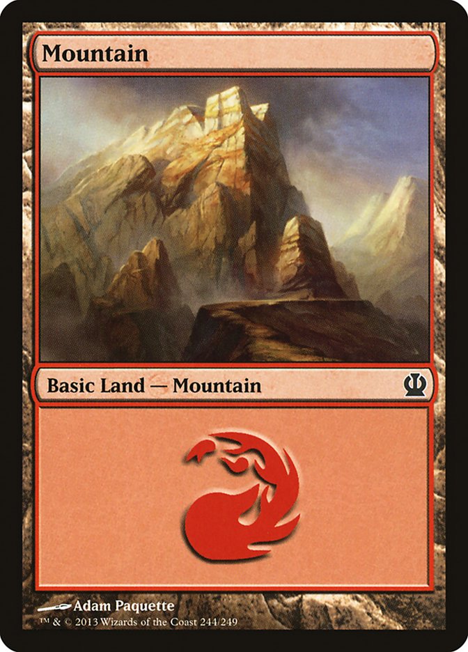 Mountain (244) [Theros] | Yard's Games Ltd