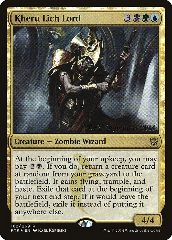 Kheru Lich Lord [Khans of Tarkir Prerelease Promos] | Yard's Games Ltd