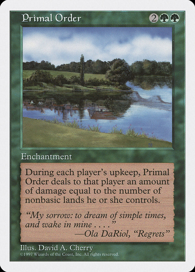 Primal Order [Fifth Edition] | Yard's Games Ltd