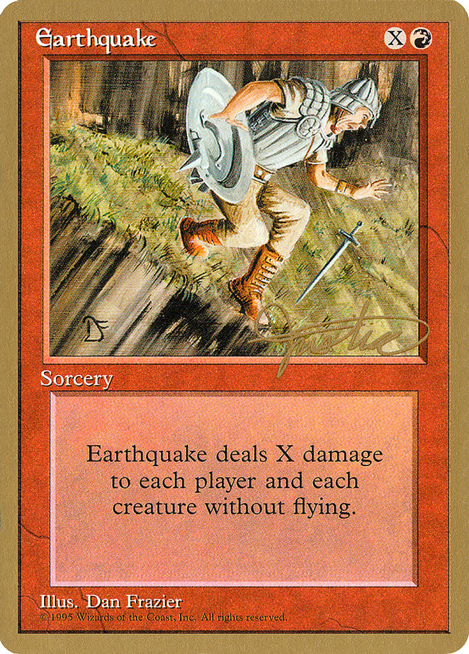 Earthquake (Mark Justice) [Pro Tour Collector Set] | Yard's Games Ltd