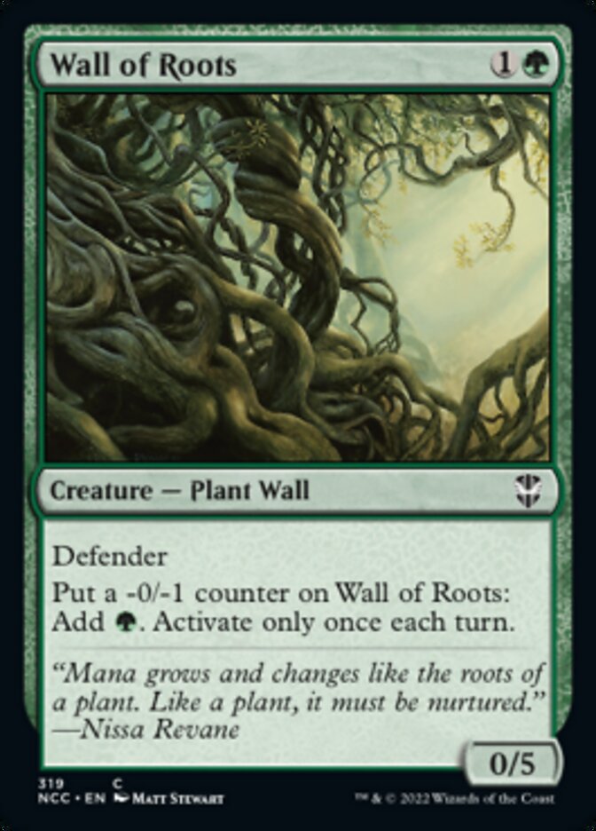 Wall of Roots [Streets of New Capenna Commander] | Yard's Games Ltd