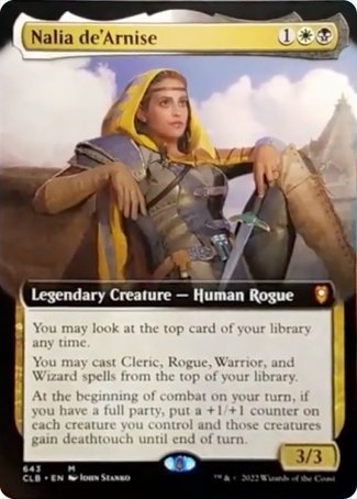 Nalia de'Arnise (Extended Art) [Commander Legends: Battle for Baldur's Gate] | Yard's Games Ltd