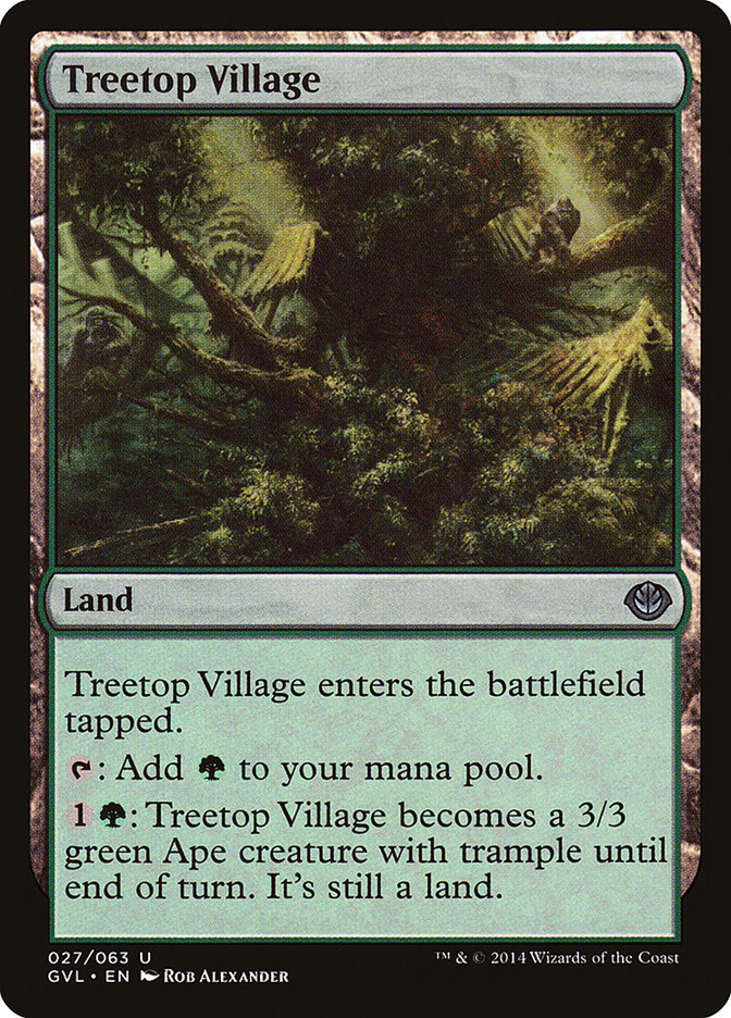 Treetop Village (Garruk vs. Liliana) [Duel Decks Anthology] | Yard's Games Ltd