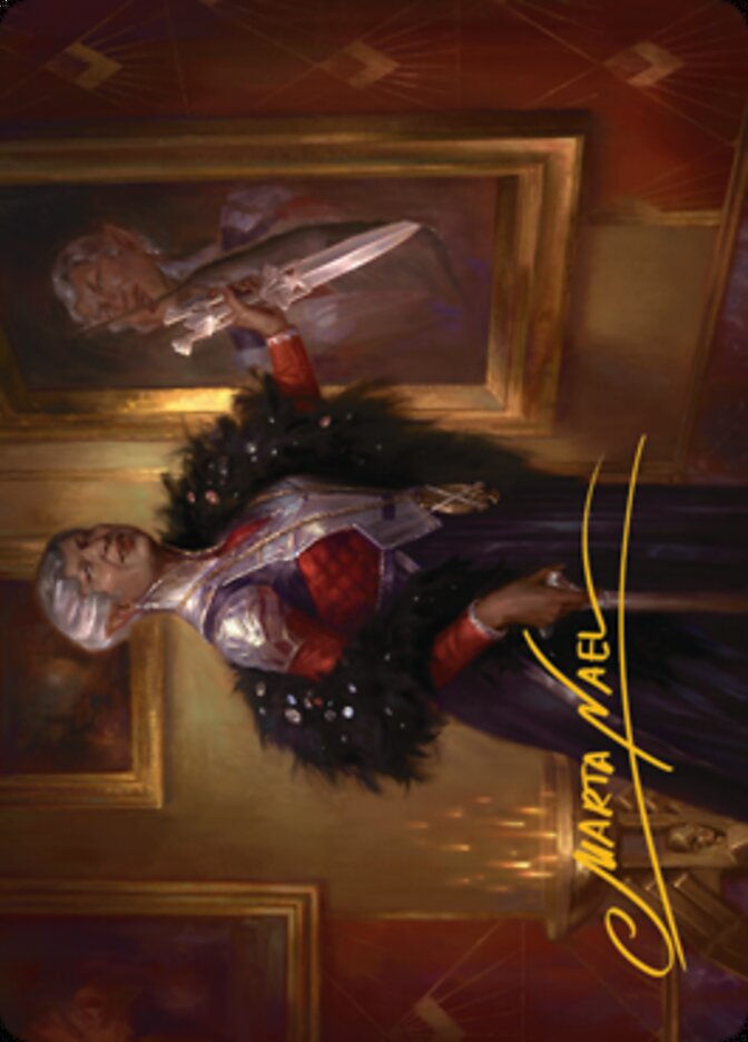 Evelyn, the Covetous Art Card (Gold-Stamped Signature) [Streets of New Capenna Art Series] | Yard's Games Ltd