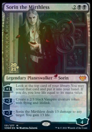 Sorin the Mirthless [Innistrad: Crimson Vow Prerelease Promos] | Yard's Games Ltd