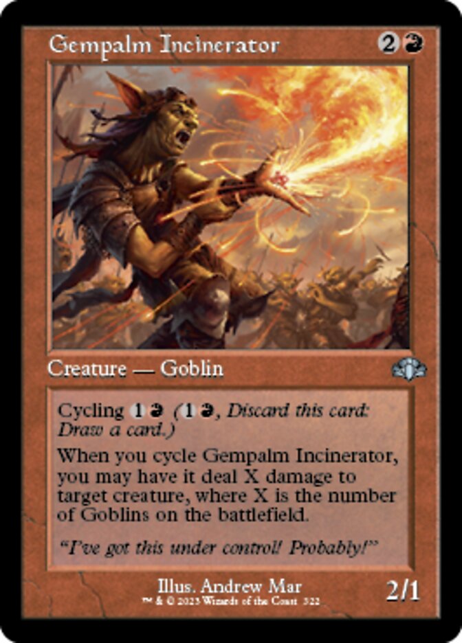 Gempalm Incinerator (Retro) [Dominaria Remastered] | Yard's Games Ltd