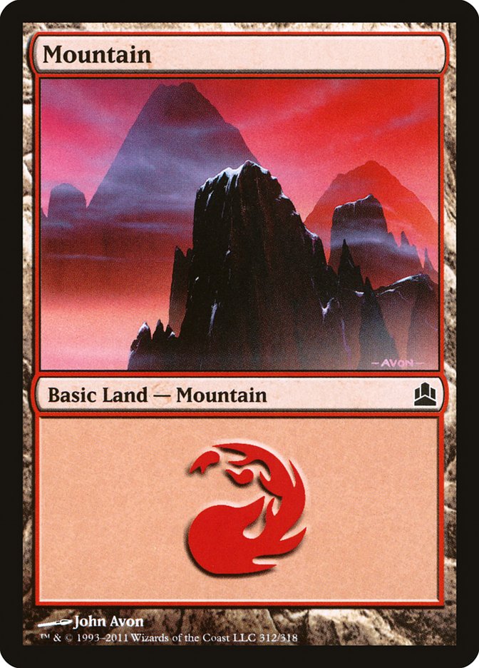 Mountain (312) [Commander 2011] | Yard's Games Ltd