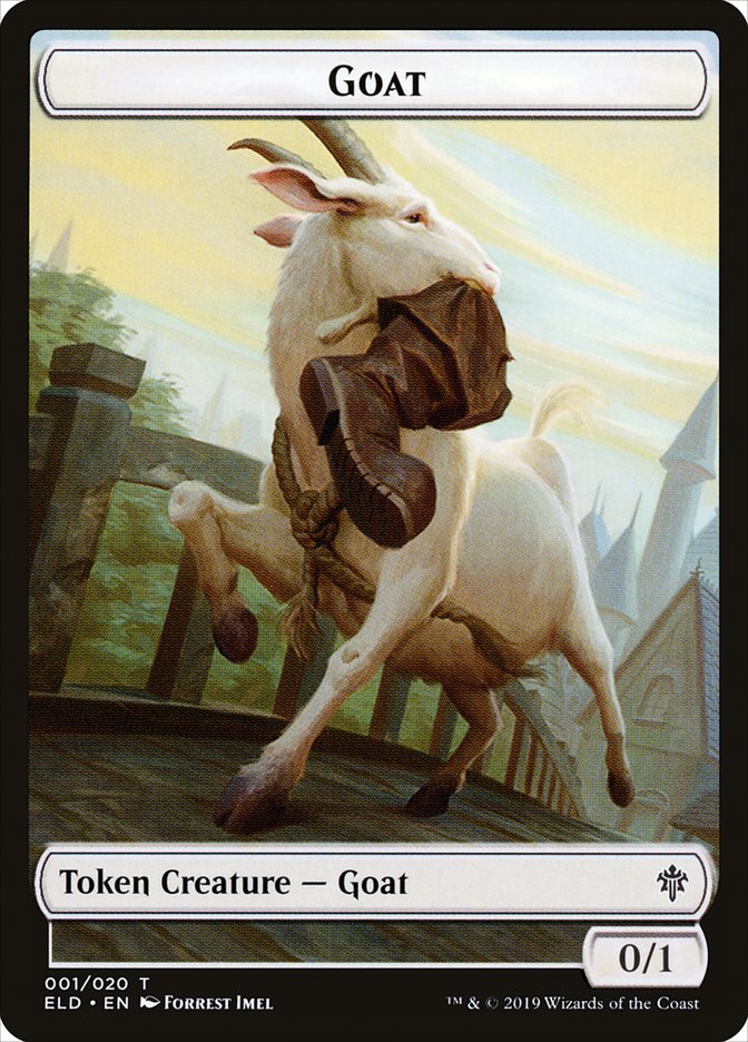 Goat Token [Throne of Eldraine Tokens] | Yard's Games Ltd