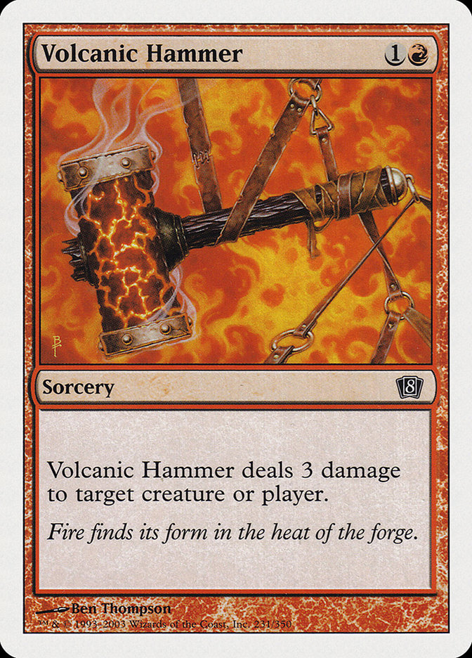 Volcanic Hammer [Eighth Edition] | Yard's Games Ltd